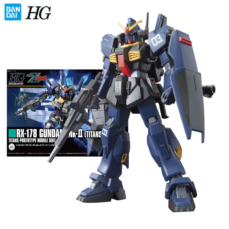 

Bandai Genuine Gundam Model Garage Kit HGUC Series 1/144 RX-178 MK2 GUNDAM Anime Action Figure Toys for Boys Collectible Toy