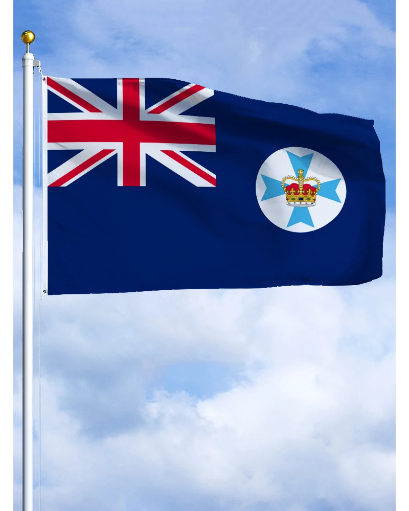 

60 × 90 90x150 120 × 180 см герб Queensland флаг полиэстер Печатный Баннер гобелен для декора