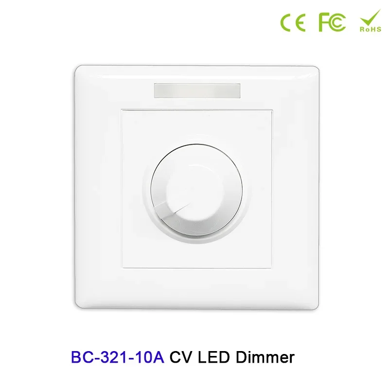 Constant voltage PWM LED Dimmer DC12V 24V 10A knob style switch suitable to dim hi-power or low-power LED lamps