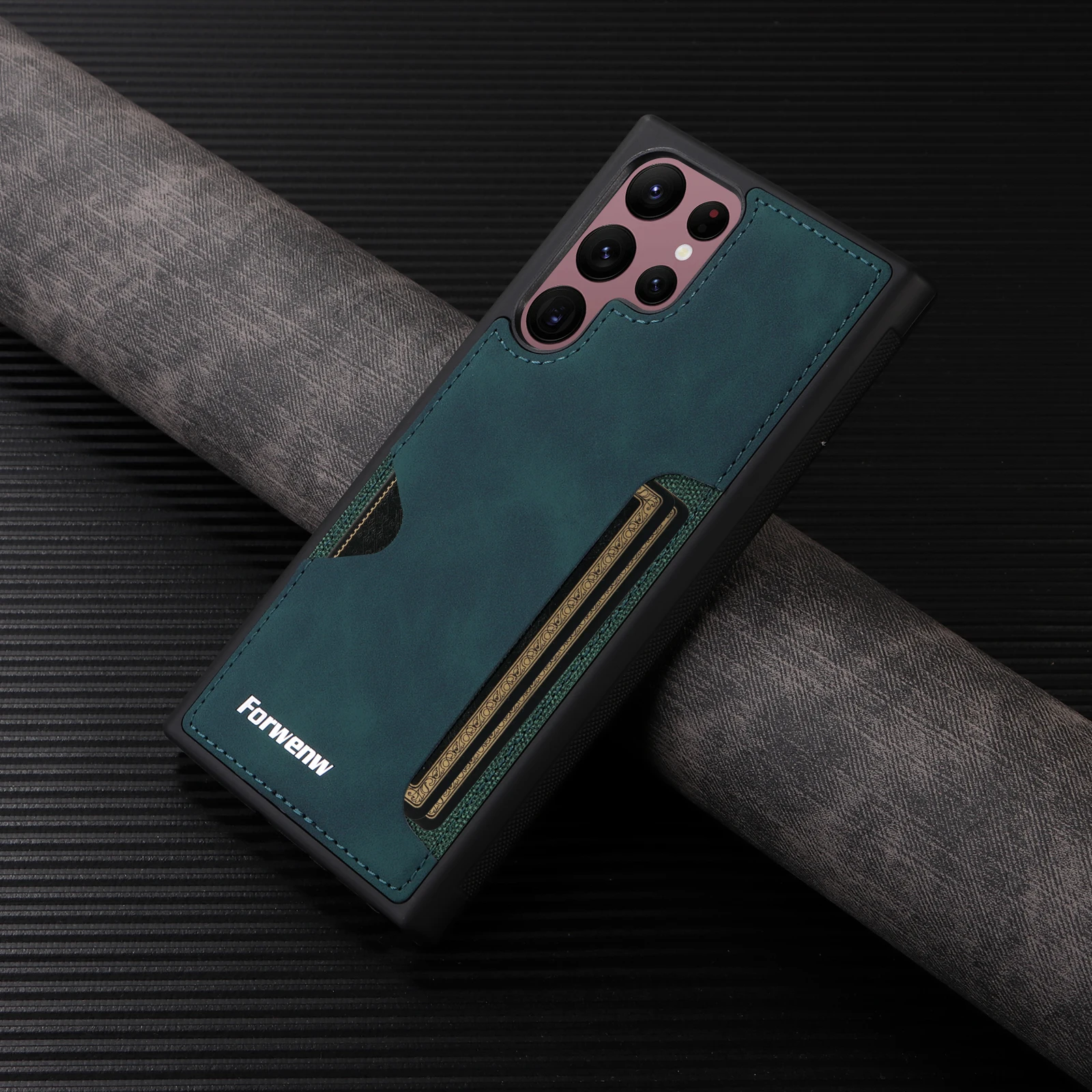 Luxury Retro Leather Phone Case with Cardholder Slot