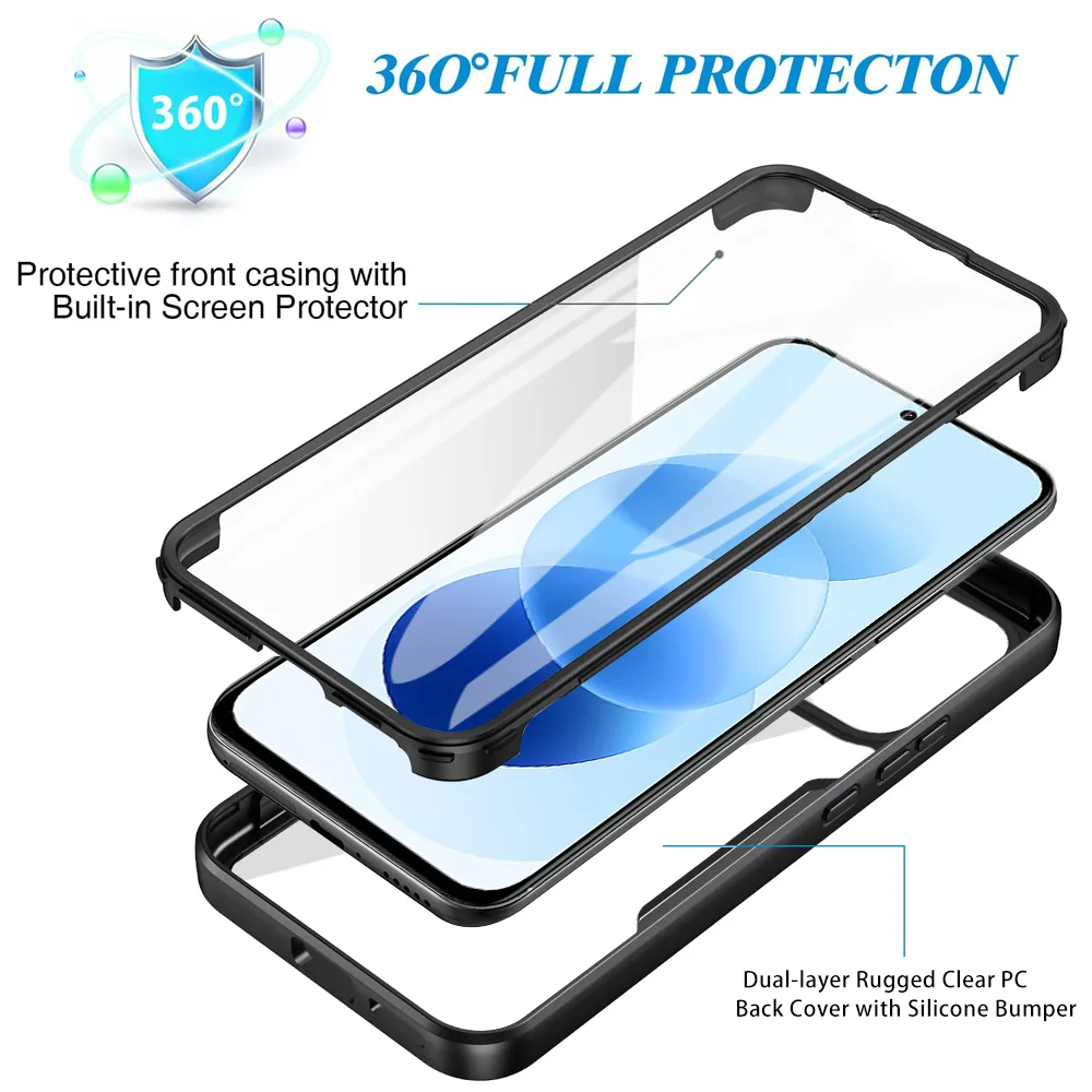 Crystal Clear 360° Protection Full Body Case