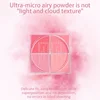 4 Square Grid Face Blusher Vibrant Orange Makeup Blush Palette Cheek Contour Blush Powder Matte Blusher Korean Makeup Tint Blush 5