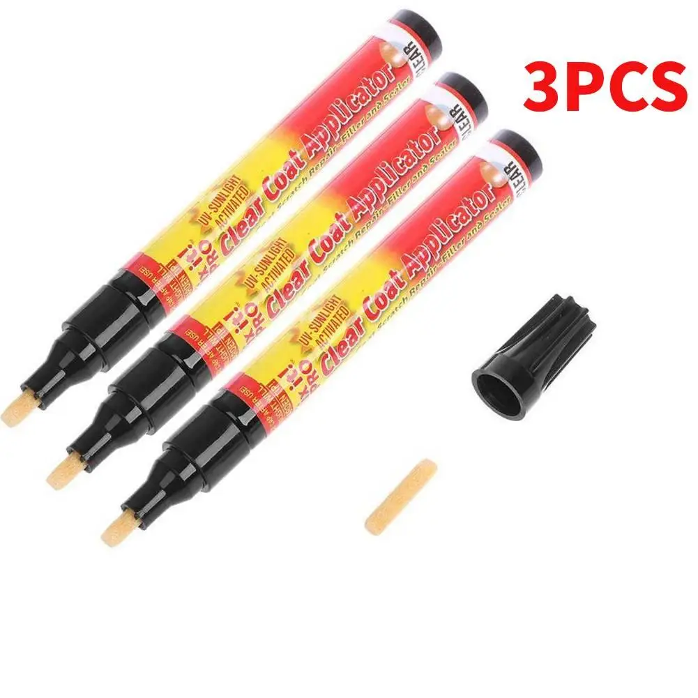 Car Scratch Repair Remover Pen 3pcs Car-styling Portable Fix It Pro Clear Coat Applicator Tool Portable Universal Auto Paint Pen