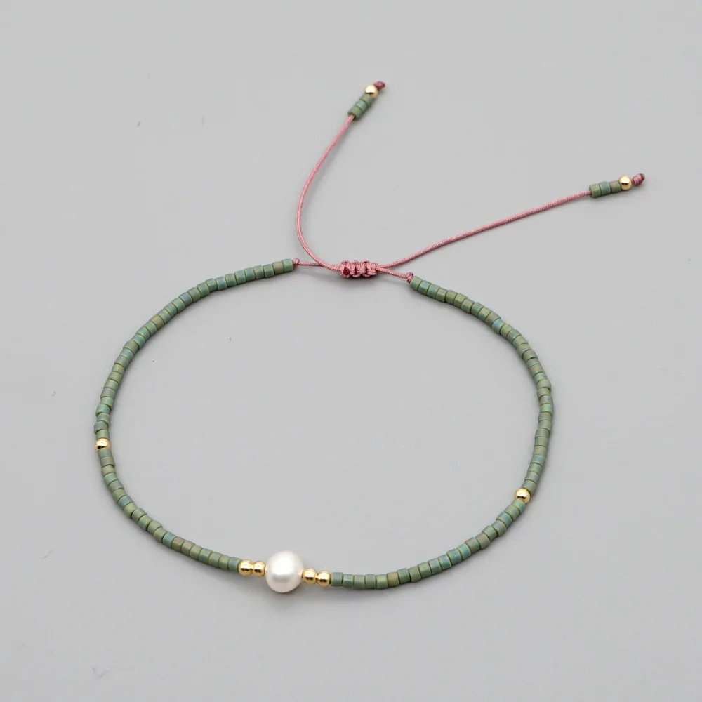 KKBEAD Miyuki-Armband für Damen, schlicht, zierlich, mit Saatperlen, Perlenschmuck, Kpop-Stil, Geschenk-Accessoire, Boho-Sommerschmuck – Detail 2