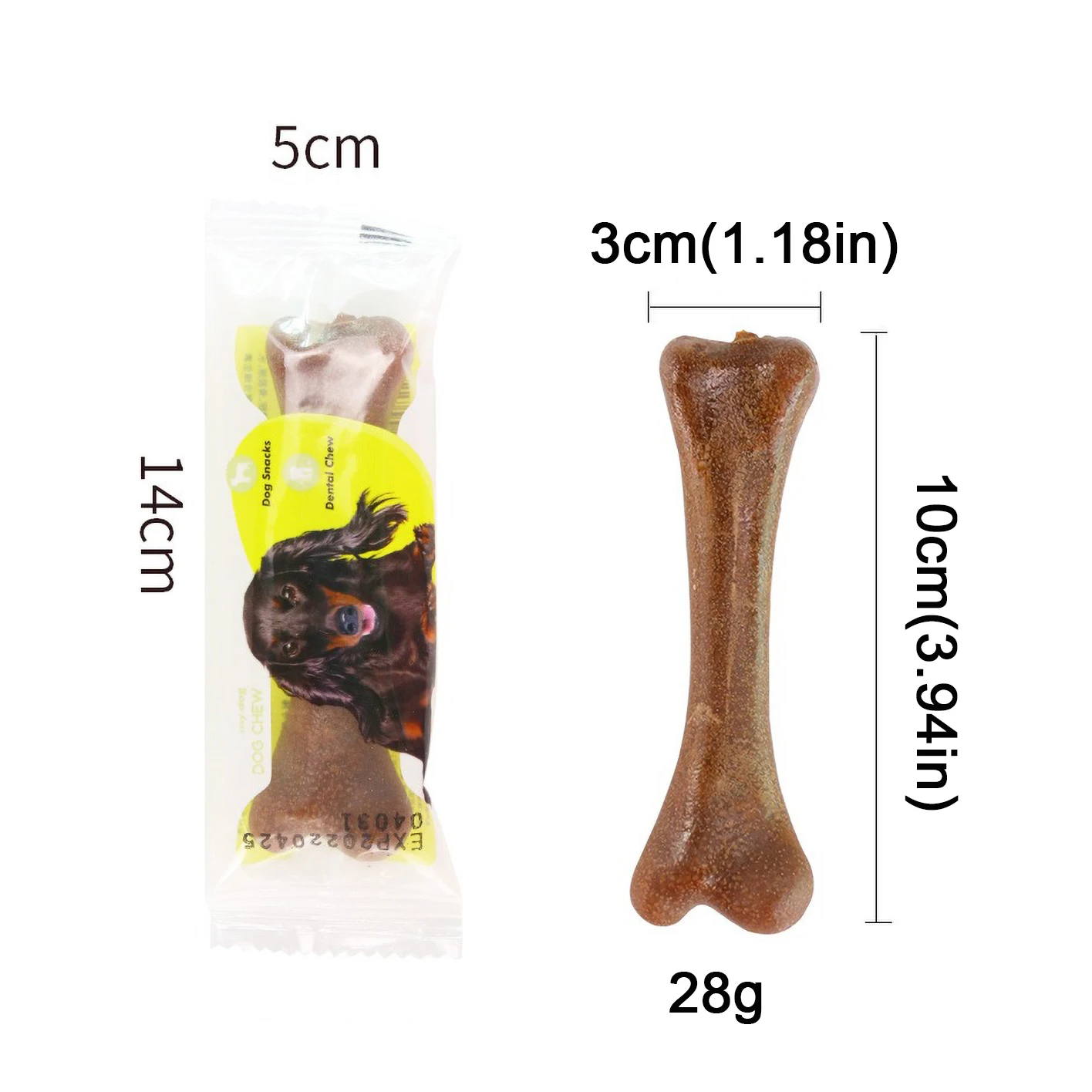 Healthy Dog Dental Sticks, Rich in Nutrients, Chicken & Milk Flavors, 28g Net Weight 6