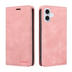 RFID Blocking Magnetic Wallet Case - Premium Book Flip Cover - iPhone 15 (PK)