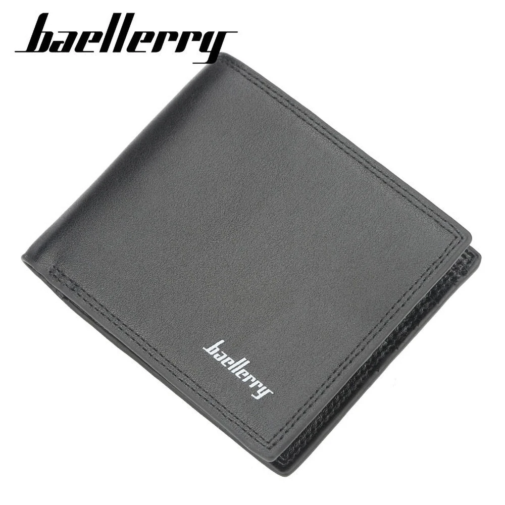 Baellerry Buttery Soft Slim Wallet for Men, Minimalist PU Leather Card Holder - Front Pocket RFID Blocking Cash Organizer