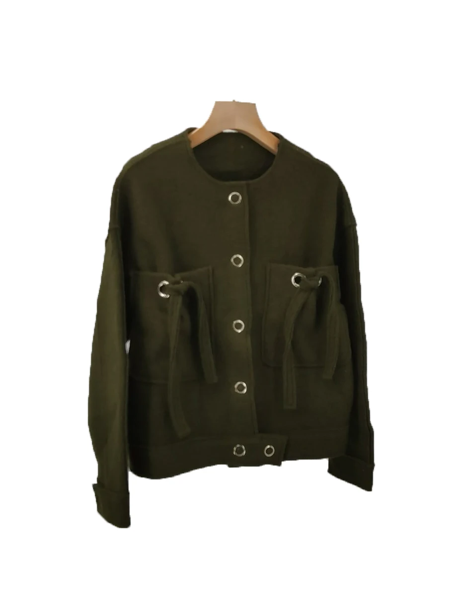 

Multi-button short jacket fashionable personality comfortable and versatile 2024 fall and winter new 1220
