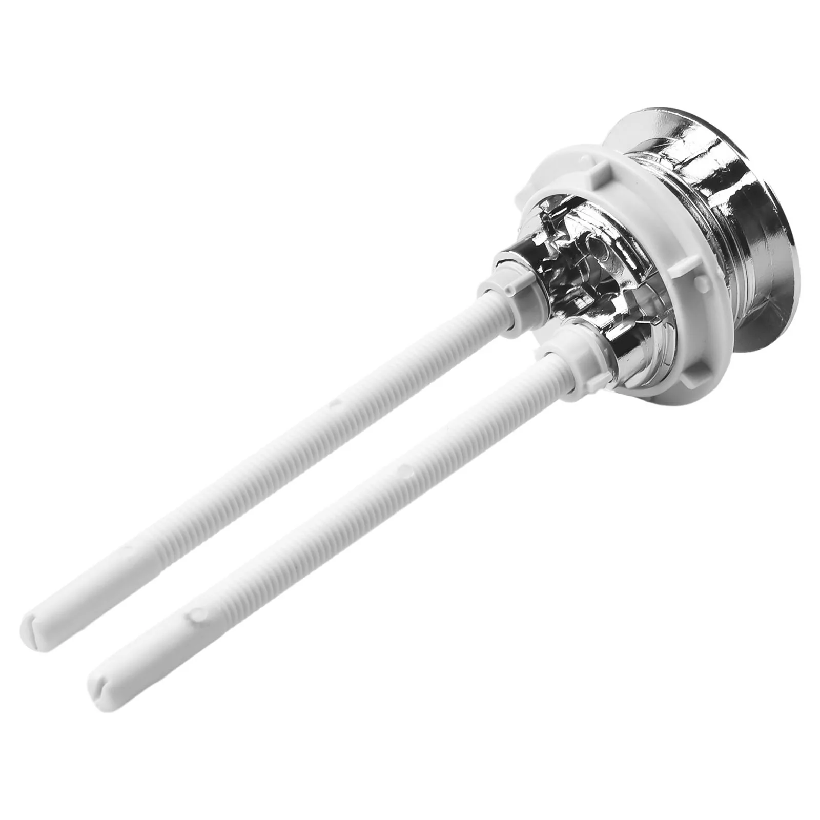 Silver Toilet Push Button Mechanical Top Flush Valve Cisterns Dual Flush Plastic Push Button Bathroom Accessories 38mm