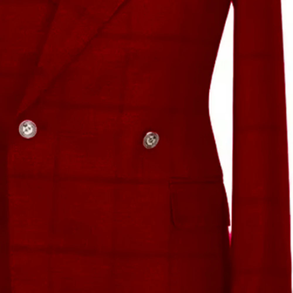 Blazer Suit For Men 2 Piece Outfit Set Suit Pants Mens Clothing Wedding Tuxedo Jackets Claret Tailor-made Fashion Designer Coats