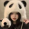 Winter Panda Plush Hat Outdoor Cycling Ear Protection Hats Thickened Warm Hat Casual Fleece Girls Hat Women's Warmth Caps Gifts 3