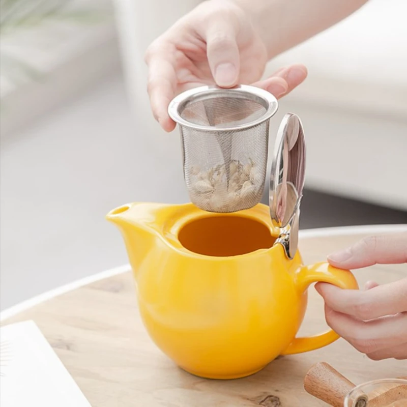 350ml Mini British Ceramic Pot with Filter Handbrewed Coffee Pot Appliance Set Large Portable Teapot Afternoon Christmas Gift coffee maker coffee pot