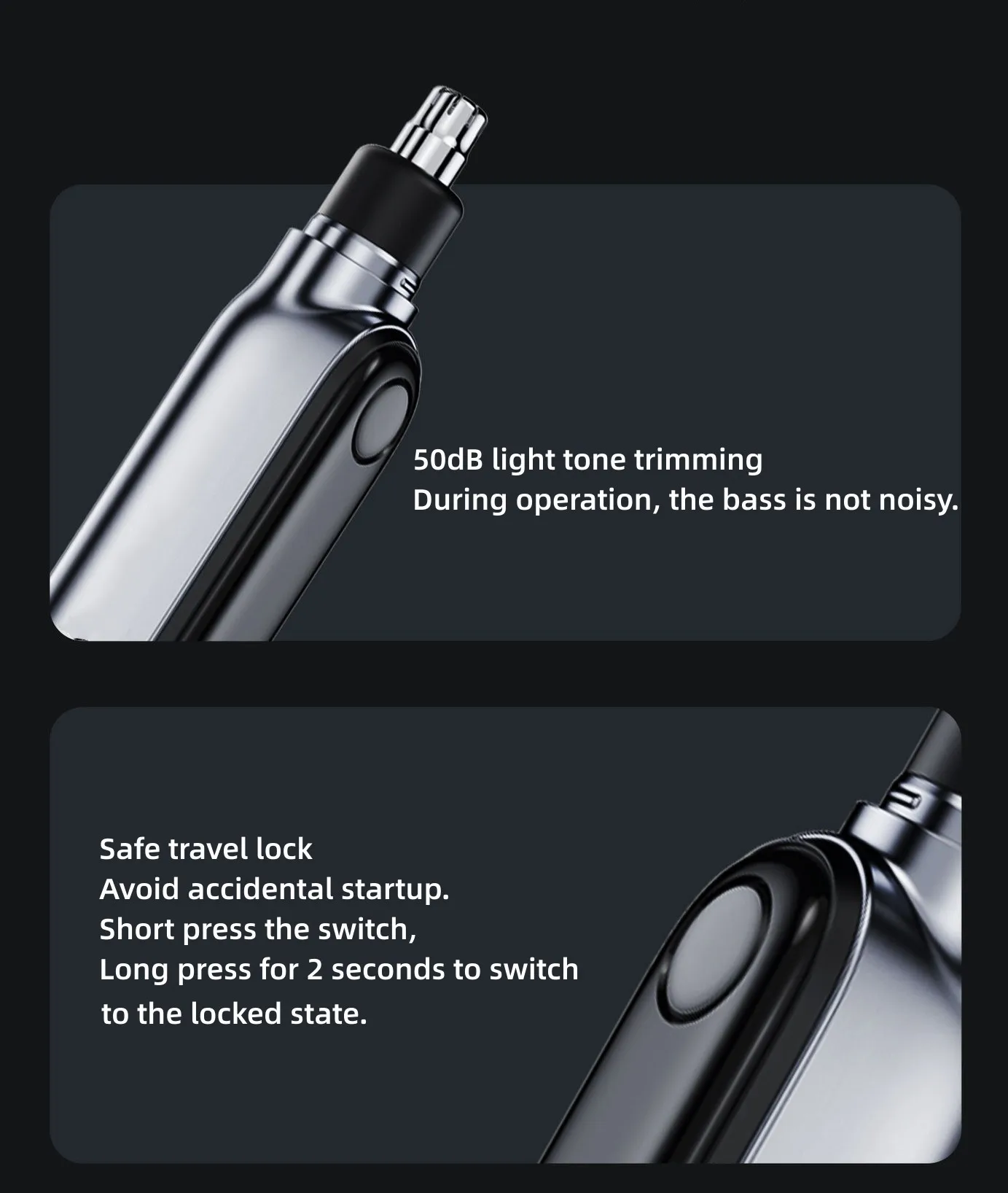 Barbear Portátil, Carregamento USB, Automático, Impermeável, Mini, Removedor de Cabelo
