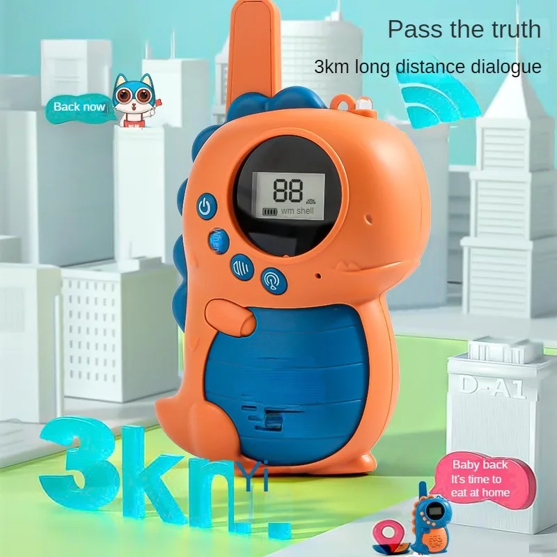 Interação pai-filho Dinossauro Walkie Talkies para crianças, brinquedo quebra-cabeça, presentes para educação infantil para bebês, ao ar livre