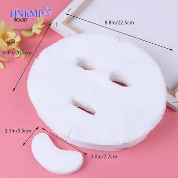 일회용 페이스 마스크 DIY 부드러운 무독성 순수 페이스 마스크 시트, 미용 도구, 통기성 코튼 페이스 마스크 시트 종이, 100 개/로트