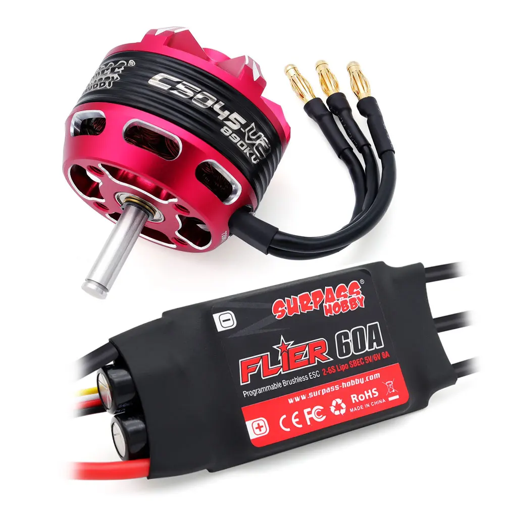 Moteur Brushless RC C5045 890KV 60A - Performances Hautes