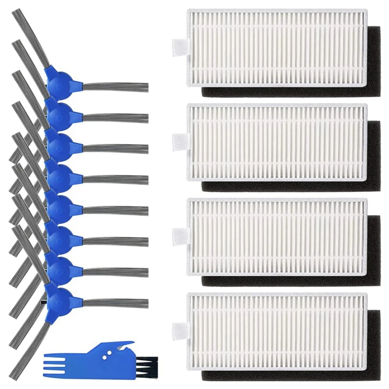 

Фильтры, боковые щетки, как показано на пластике для робота-пылесоса Eufy Robovac 11S, Robovac 12, 15C, 15T, 25C, 30, 30C, 35C