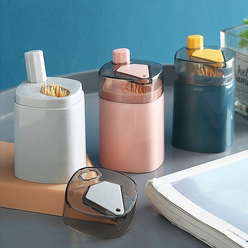 Toothpick Holder Dispenser, PopUp Automatic Toothpick Dispenser For