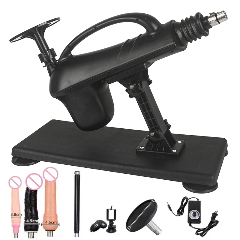 Full Automatic Telescopic Sex Machine DIY Female Sex Toy 3XLR Masturbation Machine Telescopic Dildo Vibrator