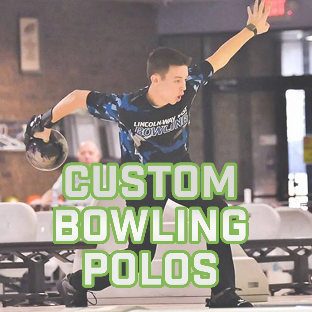 Men Women Youth Bowling Short-sleeved Polo Shirt Neckline Button Personality Retro Design Breathable Comfortable Tops
