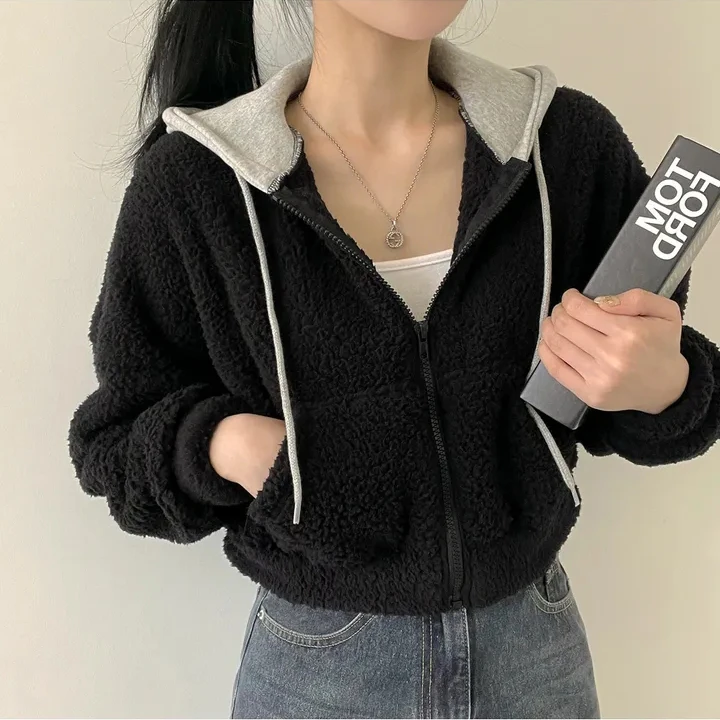 New Korean Loose Hooded Down Jacket Female Short Student Thickened Warm Bread Jacket main image 0