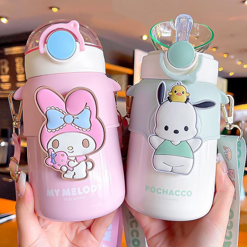 Sanrio Cinnamoroll Kuromi My Melody Plastic Sippy Cup Water Cup