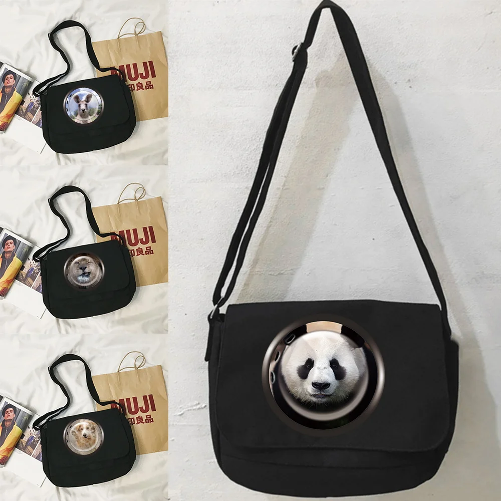 

Messenger Bag Leisure Time Multi-function Messenger Bag Japanese Simple Harajuku Style Portable One-shoulder Window Pattern Bags