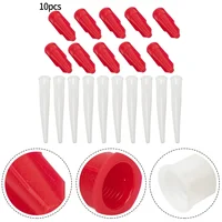 10PCS Silicone Tube Caulking Nozzle Cap Re-Sealable Mastic Cartridge Spare Nozzles Screw Cover Replacement Hand Tools Accessory 2