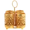 1pc Metal Utensil Holder 2/4grids For Spoon Fork Chopstick Holder Kitchenware Tray Box Kitchen Organizer Luxury Gold Color 1