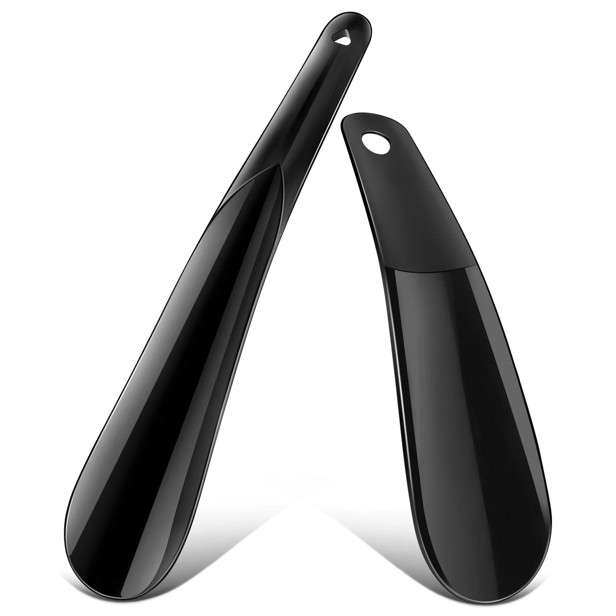 6.29‘’ 7.87‘’ Lightweight Plastic Shoehorn with Travel Shoe Horn Helper for Men Women-Kids Aid Accessories