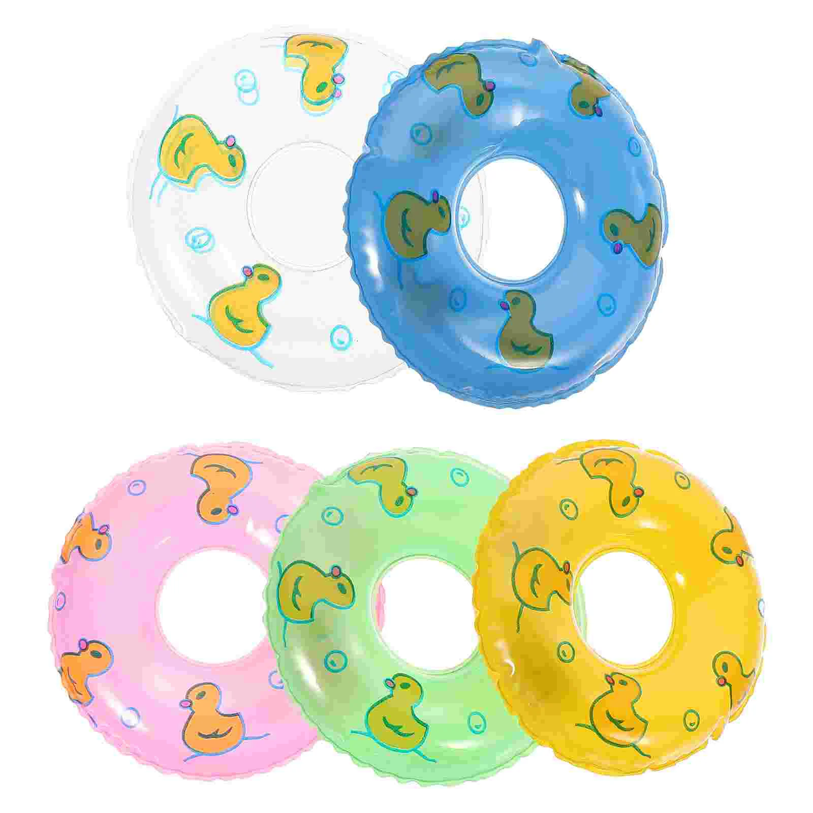 

Ring Swim Mini Rings Swimming Toy Pool Miniature Dollhouse Inflatable Floating Lifebuoy Floaties Floats Tiny House Aid