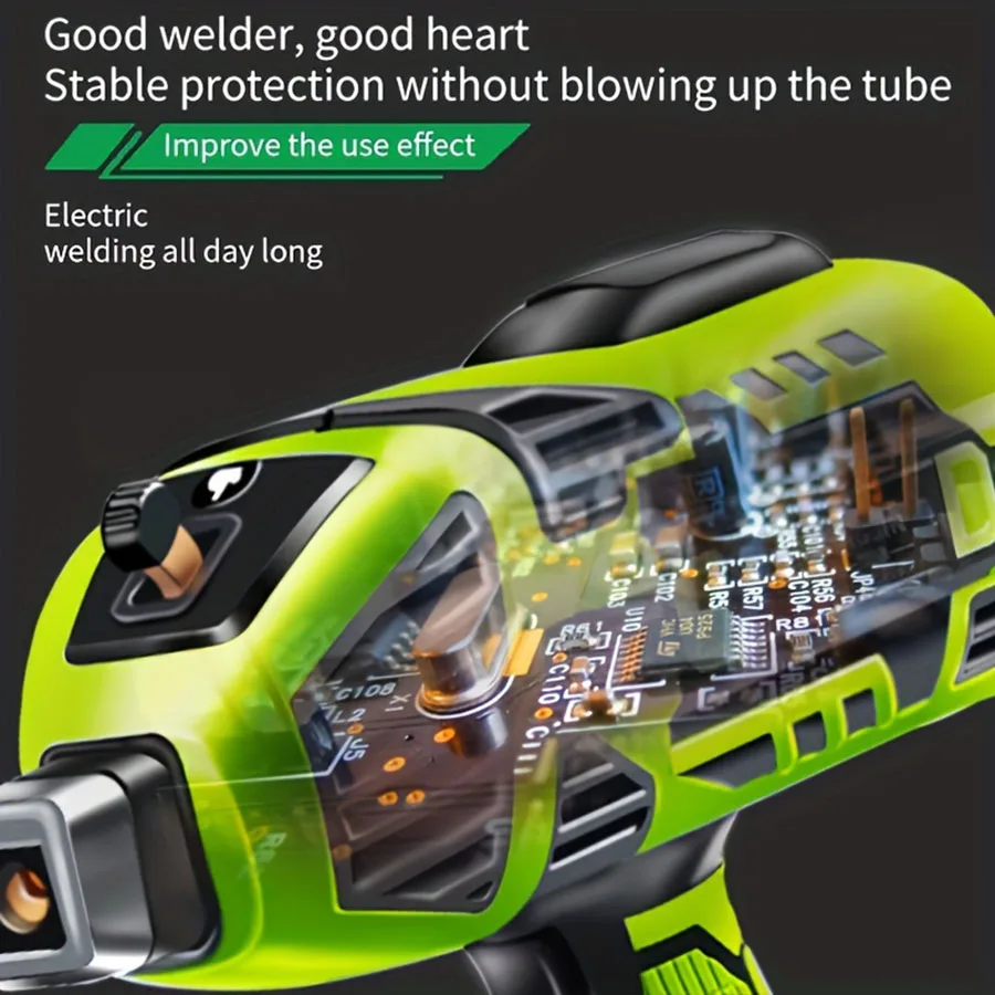 Hand-held electric welding machine green household small mini portable inverter welding machine