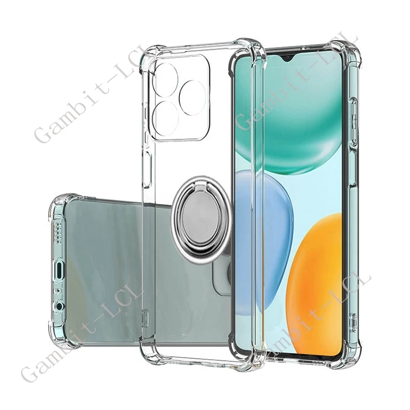 Back Ring Holder Bracket Phone Cover, TPU Soft Silicone Case