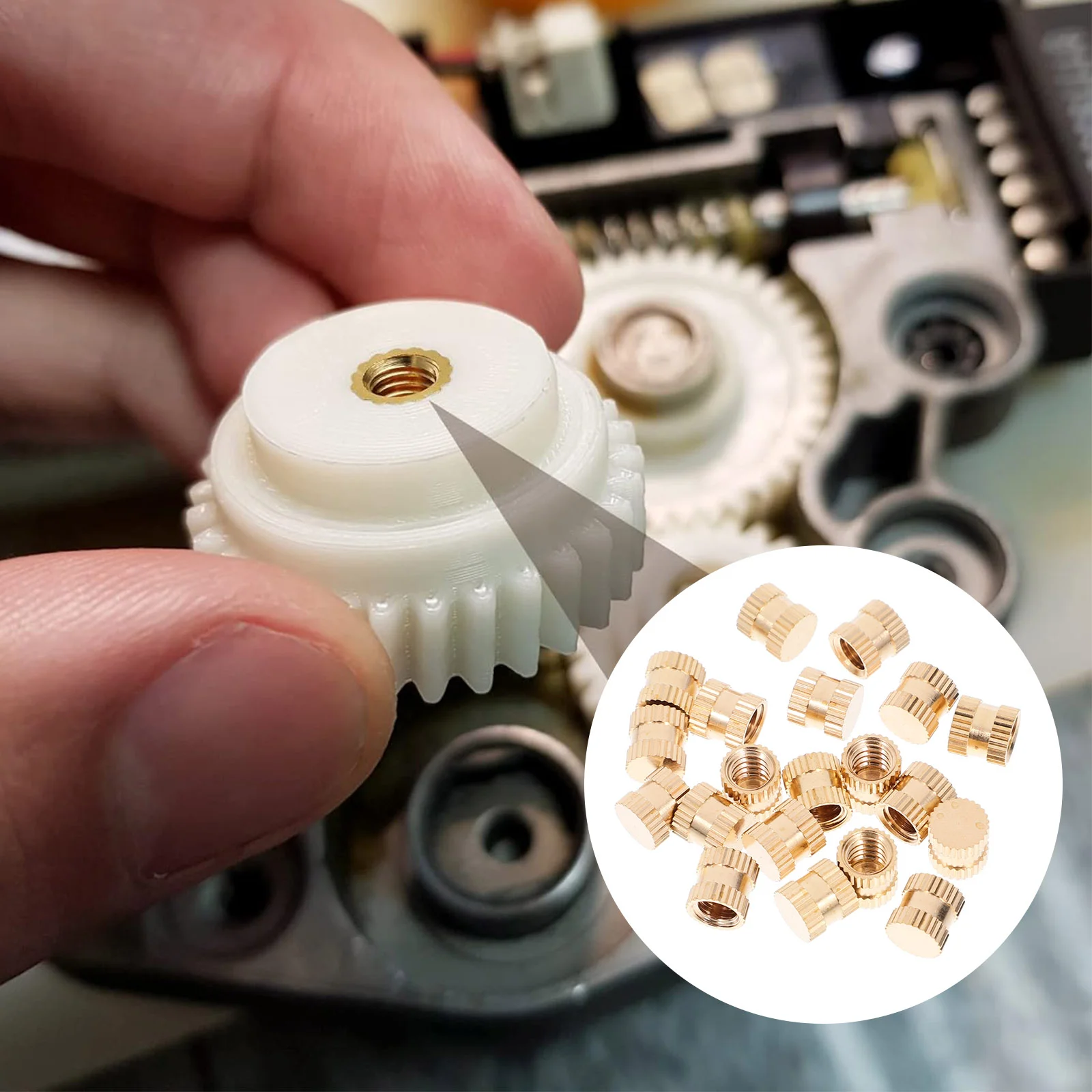 

20pcs Threaded Insert For Plastic Injection Molding 8x8mm Nut Insert Embedment Nut