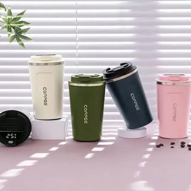 380ml/510ml Stainless Steel Coffee Thermos Mug Portable Car Vacuum Flasks  Travel Thermal Water Bottle Tumbler Insulated Bottle