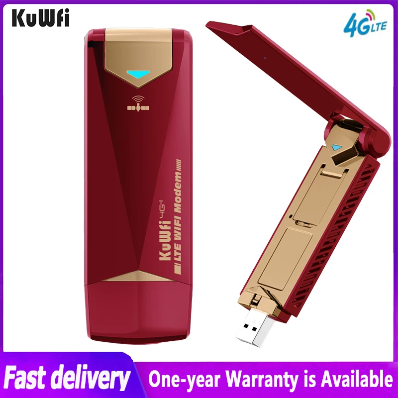 Kuwfi 4G Router Wifi Dongle 4G Modem Mobile Pocket 150Mbps Lte Sim Card Router Wifi Mini Outdoor Usb Wifi Hotspot Adattatore Mifi