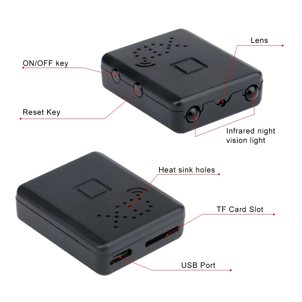 Description Picture 4 of item1080P HD Mini Camera Wifi Cam Built In Battery Home Security Small Camcorde IR Night Vision DVR Motion Detection Video Recorder