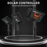 Kit de boîte de batterie solaire 24V, panneau lumineux au Lithium alimenté avec fil de connecteur 1.2M 2 broches 1.3W 2.8W 6W pour lampes à bande LED 6