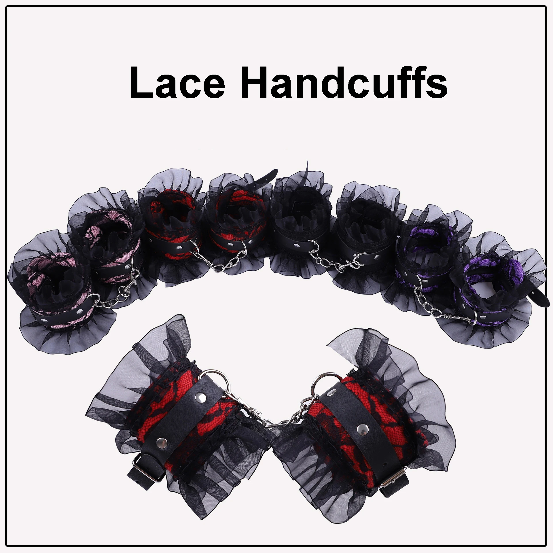 Manchettes Amovibles En Dentelle - Style Gothique, Lolita Ou Victorien - Pour Déguisement, Cosplay Ou Ajout Tendance Sur Vêtements - 3