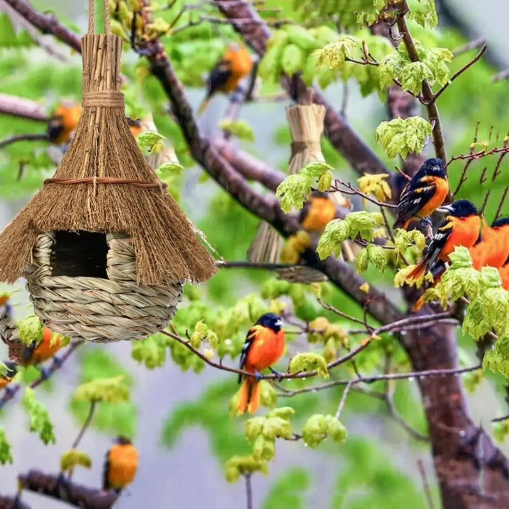 รูปสินค้า บ้านนกจากฟางธรรมชาติ อบอุ่นปลอดภัย