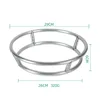 Rotundity Pot Storage Rack New Bold Stainless Steel Cauldron Bilayer Anti Scald Rack Kitchen 5