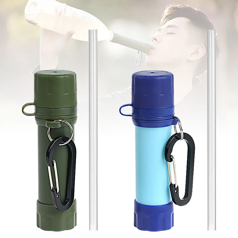 Jarras, filtros y cartuchos AAGOOD Botellas de Filtro de Agua con Filtro Integrado de Paja Purificador de Agua Emergencia para IR de excursión con Mochila Viajes púrpura vemax.es