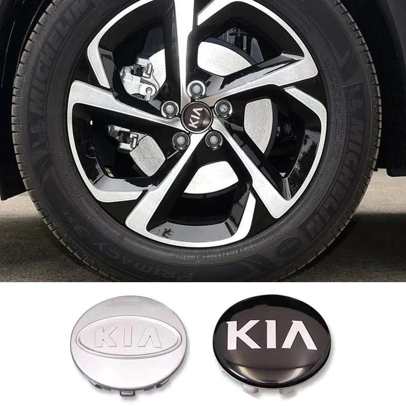 4pcs/Lot 58mm T60 Refitting Car Wheel Center Caps Hub Center Covers For