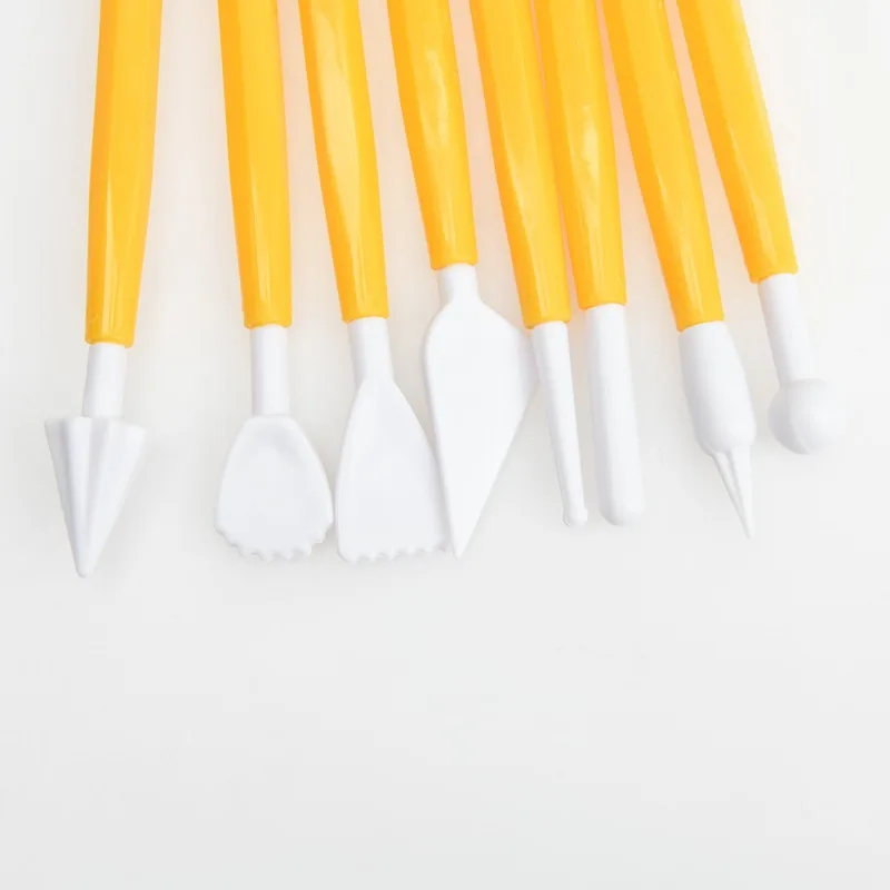 New 8Pcs/Set Plastic Clay Sculpting Set Wax Carving Pottery Tools Carving Sculpture Shaper Polymer Modeling Clay Tools