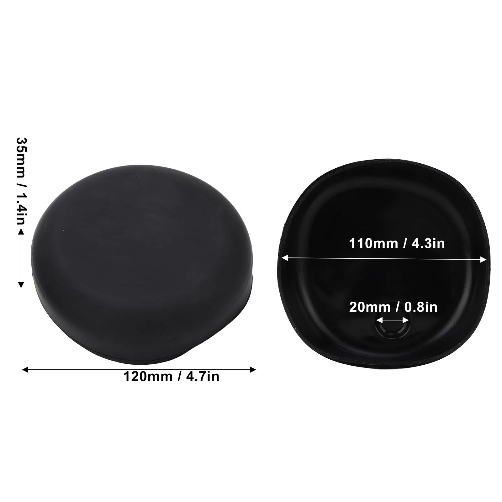 110mm Marine Radio Cover Gauge Cover Rubber Moist MP5 Protective Weather Resistant For Boats