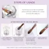 5pcs Kolinsky Acrylic Nail Brush Set Size 6/8/10/12/14 for Acrylic Powder Application Brushes Art Extension Carving Salon Home 6