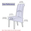 Printed King Back Chair Cover for Dining Room Kitchen Banquet XL Size Stretch High Back Chair Covers Anti-dirty Decor Seat Case 2