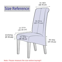 Printed King Back Chair Cover for Dining Room Kitchen Banquet XL Size Stretch High Back Chair Covers Anti-dirty Decor Seat Case 2