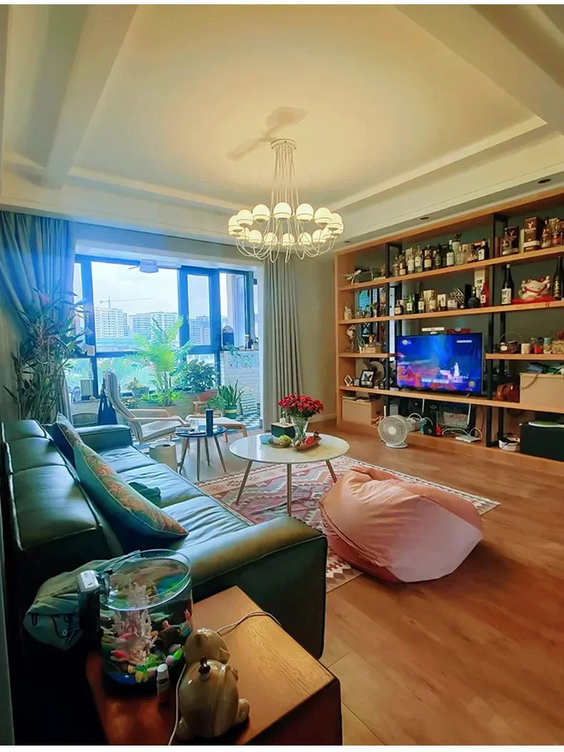 Description Picture 2 of itemModern LED Chandelier Creative Glass Ball Living Restaurant Bedroom Designer Pendant Lamp Interior Lighting Decor Light Fixture