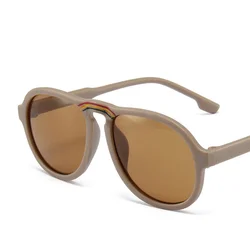 2022 Summer Kids Sunglasses For Girls Boys Lovely Children Round Frame Oversized Eyewear Cute Child Baby Cat Eye Shades Goggles